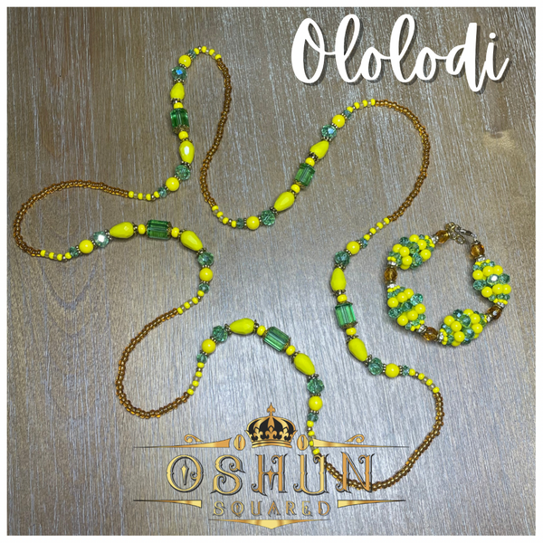 Iléké & Ide Set for Oshun Ololodi | Collar y Ide para Ochun Ololodi