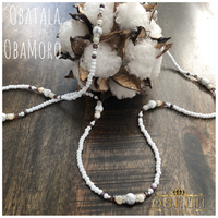 Iléké & Ídè Obatala | Collar y Pulsera para Obatala