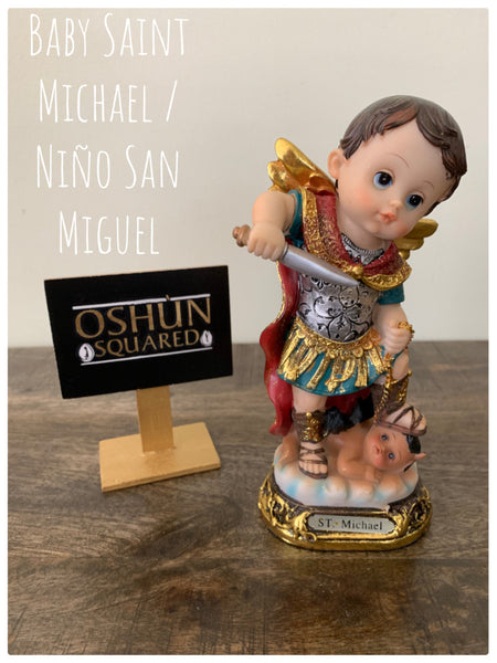 Baby Saint Michael Statue | Niño San Miguel Estatua
