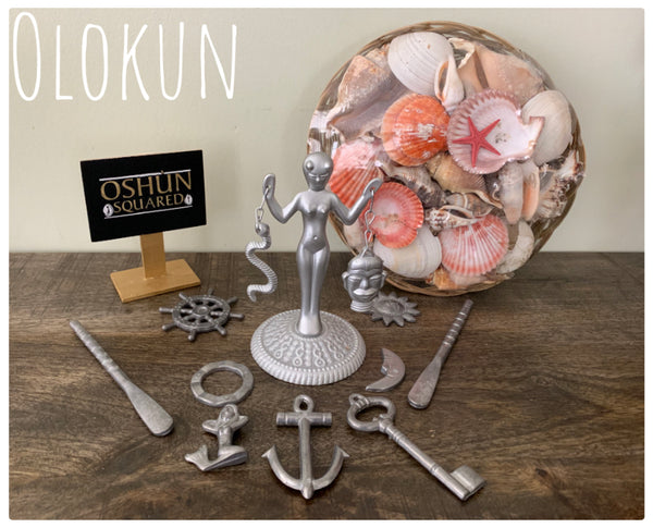 Tool Set with Shells for Olokun | Herramientas de Olokun con Conchas