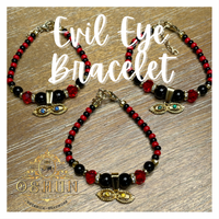 Evil Eye Bracelet with Saint Lucy Eye's | Pulsera de Protección Mal de Ojo