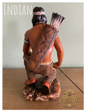 Indian Warrior w| Spear Statue | Estatua de Guerrera Indio con Lanza