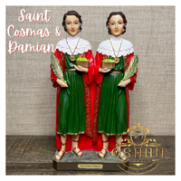 Saint Cosmas & Damian Statue | Estatua de San Cosme y Damian