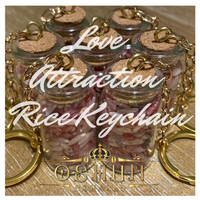 LOVE Attraction Rice Keychain | Arroz para atrapar el amor